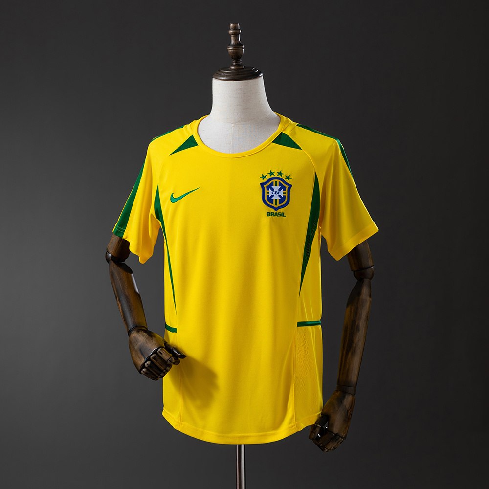 Camiseta Brasil 2002 Local | Calidad G5 Premium