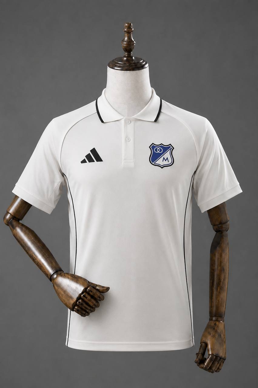 Camiseta polo blanca de presentación 2025 | calidad G5 premium