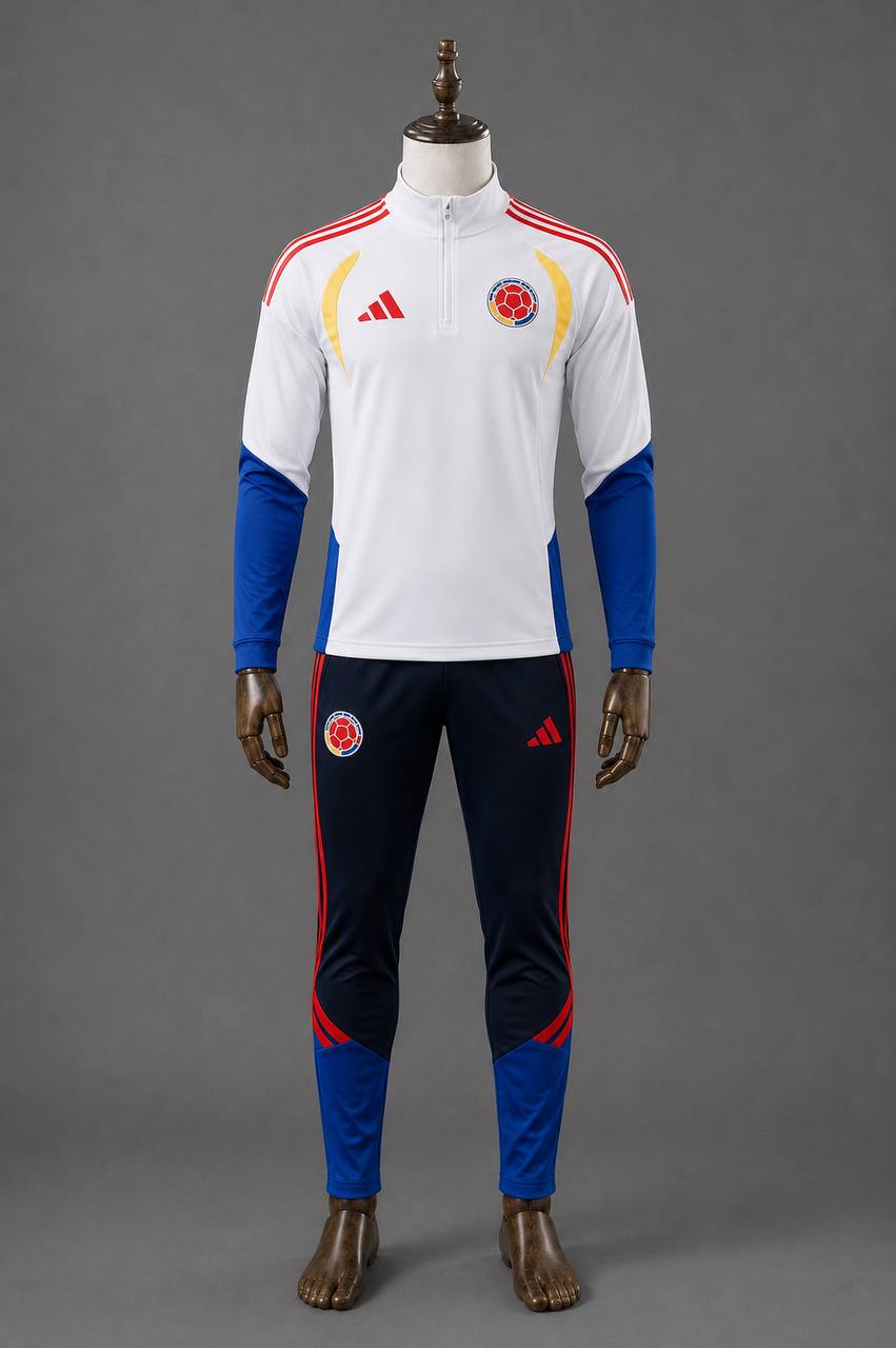 Sudadera selección Colombia blanca temporada 2026 | calidad G5 premium