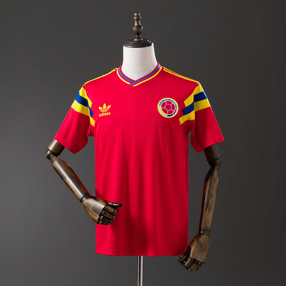 Camiseta visitante selección Colombia 1990