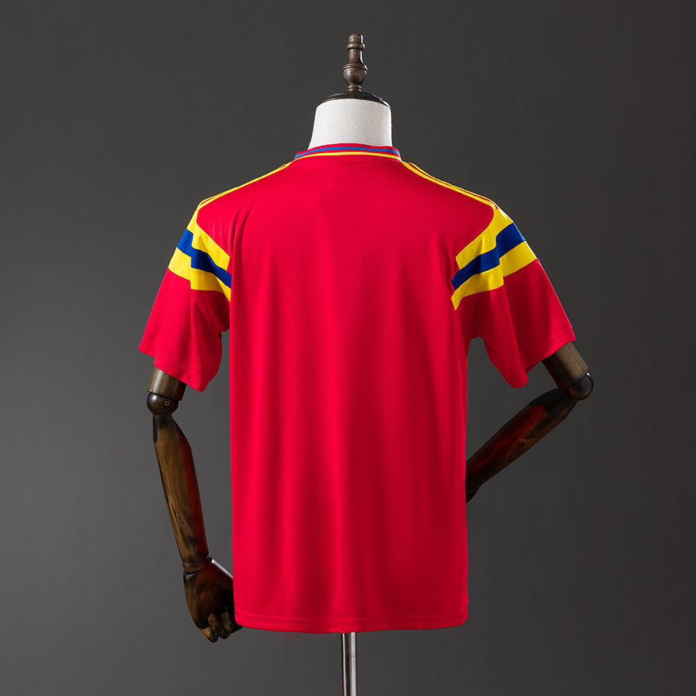 Camiseta visitante selección Colombia 1990