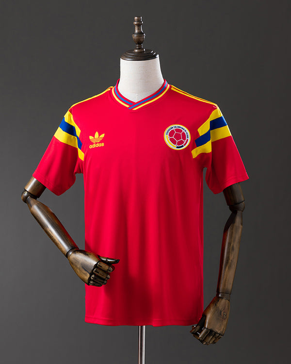 Camiseta visitante selección Colombia 1990