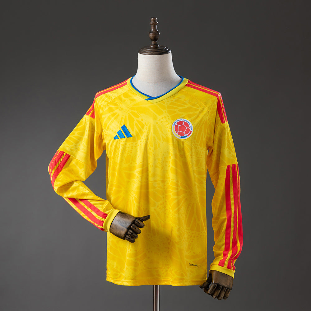 Camiseta selección Colombia local mundial 2026 manga larga